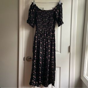 Topshop Black Floral Maxi Sundress. Perfect Condition. Size 2.